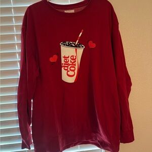 Stoney Clover Lane Diet Coke Red Crew Neck Sweater